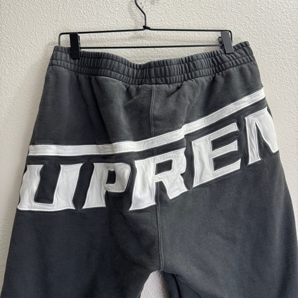 Supreme Wrapped Sweatpant Washed Black Vintage Size XL - Picture 2 of 9